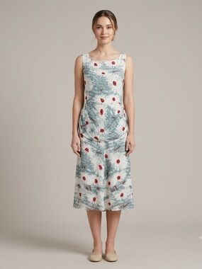 Korovilas “Isadora” Cocktail Dress in Chrysanthemum Size 8 Style D033-P37 NWT